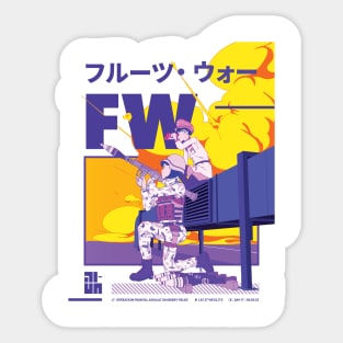 Fruit Wars Sticker